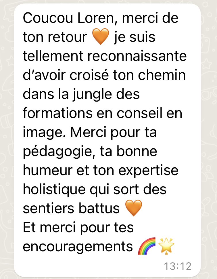 Retour sur la formation de Séverine