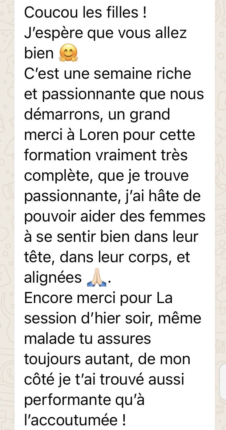 Retour sur la formation Incarnation de Jessica