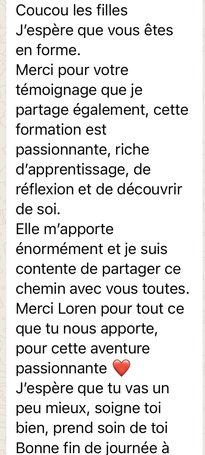 Retour sur la formation Incarnation de Gaelle