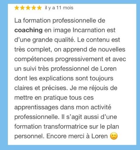 Retour sur la formation Incarnation